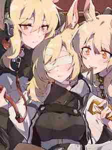 Arknights, but the sickly pretty girl starts poster